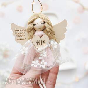 mini anioł komunijny - pamiątka i komunii gotowy prezent na komunię