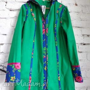handmade płaszcze wiosenny płaszcz folk design