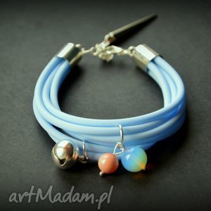 bransoletka fairydetailes springcolours bell light blue - opal swarovski