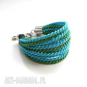 ręcznie zrobione knot! Collection - blue & green