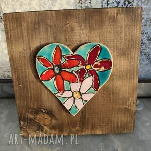 serce ceramiczne dekoracja, miłość dwoje