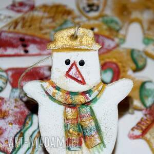 handmade pomysł na upominek przyjaciele bałwanka - Ozdoby świąteczne