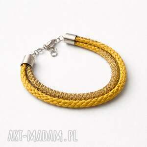 bransoletka uniwersalna złote rzemyki boks z1 brams folk, etn, kolo, dams