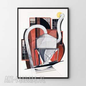 plakat obraz abstract demuth 40x50 cm abstrakcja, sztuka salonu