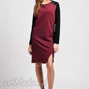 sukienki dress with contrasting sleeves / suk108