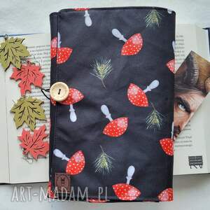 wodoodporne etui na książkę/notes muchomorki, bookcover otulacz, okładka