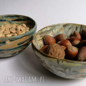 handmade ceramika dwie miseczki "wichry namiętności"