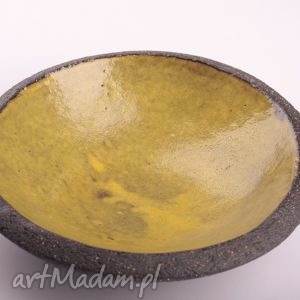 handmade ceramika misa z ciemnej szamotowej gliny