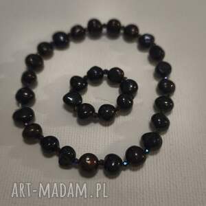 Komplet kamienie, naszyjnik, bizuteria, prezent