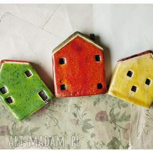 handmade ceramika wesołe domki