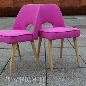 krzesło muszelka różowe promocja vintage, lata
