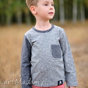 bluzeczka z długim rękawem dla chłopca bluzka, kieszonka chłopiec, jesień