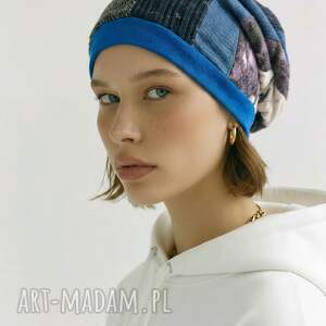 czapka wiosenna patchworkowa na podszewce, rozmiar uniwersalny box e1 et