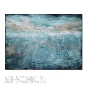rough sea /2/, abstrakcja ręcznie malowana