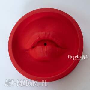 podstawka pod kadzidło w kształcie ust - red lips podkładki kadzidełko