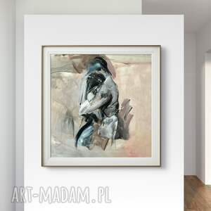 louka love - 90x90, kobieta duży obraz, obrazy nad łóżko sypialni