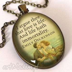 handmade naszyjniki nieśmiertelny romantyzm - owalny medalion