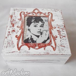 handmade pudełka pudełeczko audrey hepburn