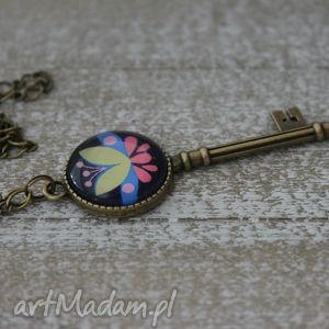 handmade naszyjniki folk naszyjnik z kluczykiem