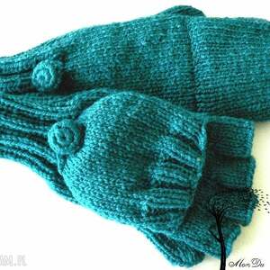 bezpalczatki z klapką #5 - MonDu rękawiczki