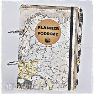 planner podróży vintage - Wrzosowisko scrapbooking notesy