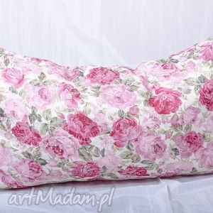 ręcznie robione poduszki prostokątna poduszka w kwiaty
