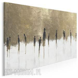 vaku dsgn obraz na płótnie - sylwetki abstrakcja postacie ludzie 70x50 cm
