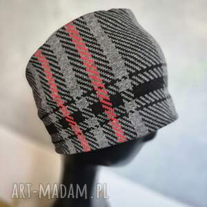 opaska sportowa w kratke z dzianiny świetna na codzienne noszenie