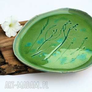 patera ceramiczna - talerz dekoracyjny natura, prezent, kuchnia