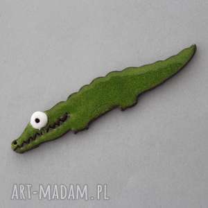 handmade magnesy krokodyl - magnes ceramiczny