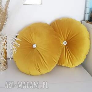 handmade poduszki poduszka premium glamour okrągła welur / kolory