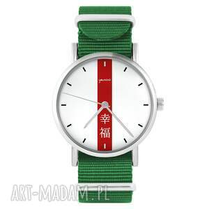 handmade zegarki zegarek - szczęście - zielony, nylonowy