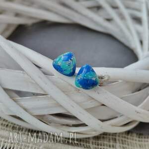 laguna - kolczyki z glinki polimerowej glinka polimerowa biżuteria artystyczna