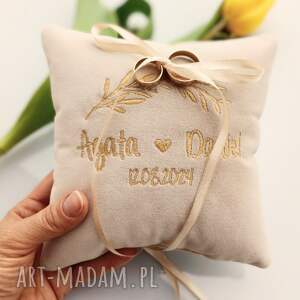 tulito personalizowana poduszka ślubna, prezent z ślubny
