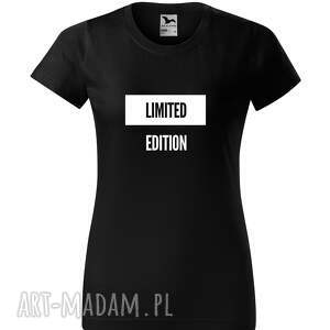 koszulka damska striga z napisem - limited edition, cytatem tshirt
