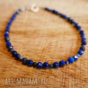 bransoletka z lapis lazuli, sodalitu i srebra, biżuteria