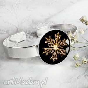 handmade pomysł na upominek na święta bransoletka śnieżynka