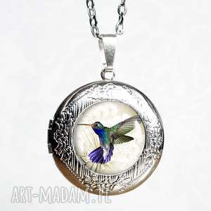 handmade naszyjniki pastelowy koliber: medalion otwierany