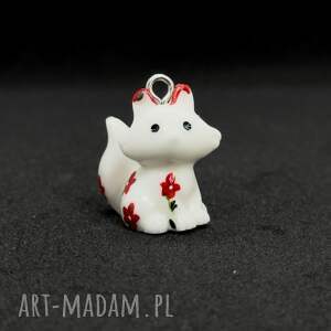 z mini zwierzątkami, wisiorek, zawieszka lis