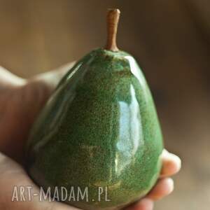 gruszka - dekoracja ceramiczna jesienne dekoracje, dodatki do domu owoce