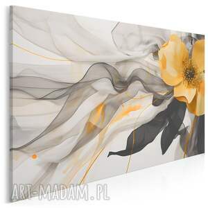 obraz na płótnie - abstrakcja kwiat stylowy elegancki - 120x80 cm (120901)