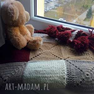 the wool art pled - kocyk, narzuta, wełniany, prezent