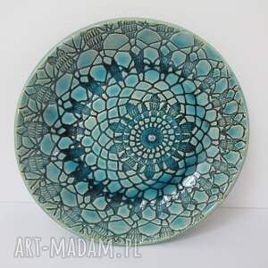 handmade ceramika artystyczna koronkowa miseczka