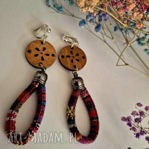 klipsy ażurowe drewno i kolorowa lina box x1, fol et te