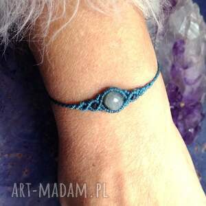 delfina dolls uno labradoryt w makramie bransoleta pleciona z kamieniami mikro