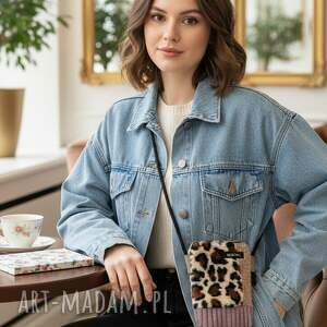 Prezent mini BEBOKI Panterka, handmade torebka