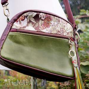 czajkaczajka zuchwała zośka torebka skórzana kuferek zieleń brąz bordo wzory