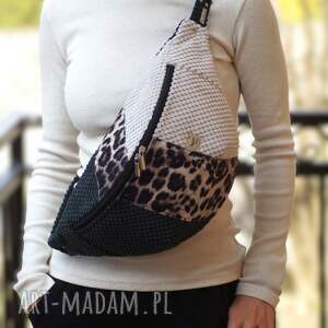 welurowa damska nerka xxl, mini plecak nerkoplecak na prezent, pluszowa saszetka