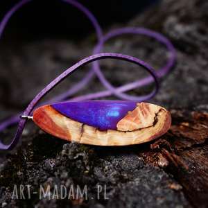 handmade wisiorki wisior "amethyst nebula"