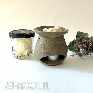 ceramika kominek na olejki zapachowe lub wosk, wosk do kominka prezent handmade